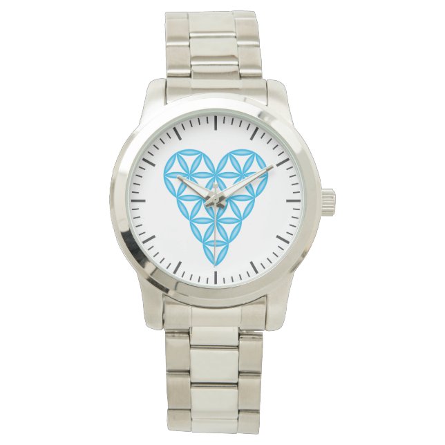 Montre Sacred Heart - Coeur de vie, 3D/BL. (devant)
