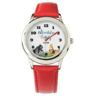 Montre Safari Jungle Animal Illustration Aventure Attend