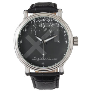 Montre Sagittarius signe zodiaque Glam goutte Parties sci