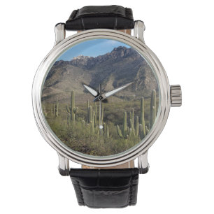 Montre Saguaro Cactus and Catalina Mountains, Tucson AZ