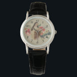 Montre Saint-Thérèse le petit Crucifix Rose<br><div class="desc">Belle image Vintage de St. Therese la Petite Fleur avec ses roses et crucifix.</div>