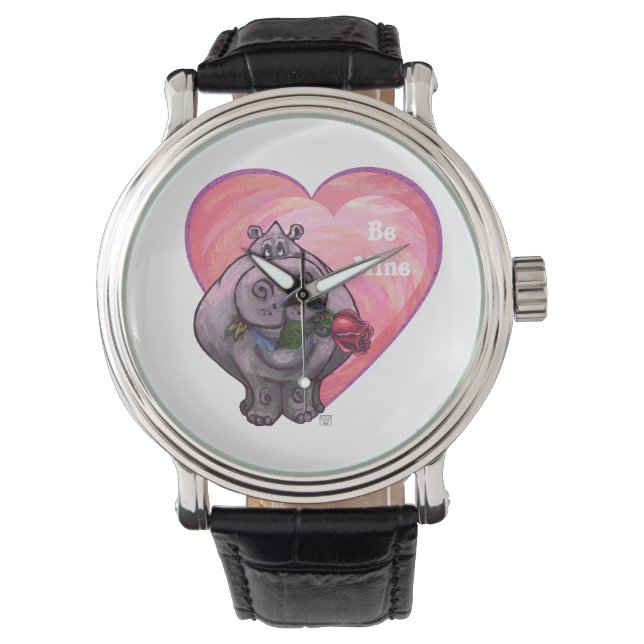 Montre Saint-Valentin Hippopotame (devant)