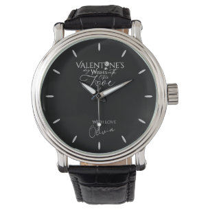 Montre Saint-Valentin Minimaliste Lettering