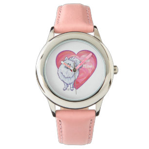Montre Saint Valentin Poméranie Blanche