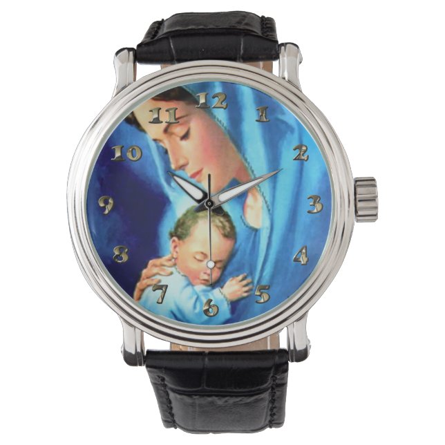 Montre Sainte Vierge Marie avec Bébé Jésus (devant)