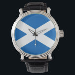 Montre Saltire ~ Drapeau de l'Ecosse<br><div class="desc">Drapeau de l'Ecosse,  également connu sous le nom de Saltaire,  avec la Croix de Saint Andrew.</div>