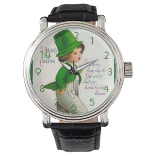 Montre Salutation vintage pour la Saint-Patrick