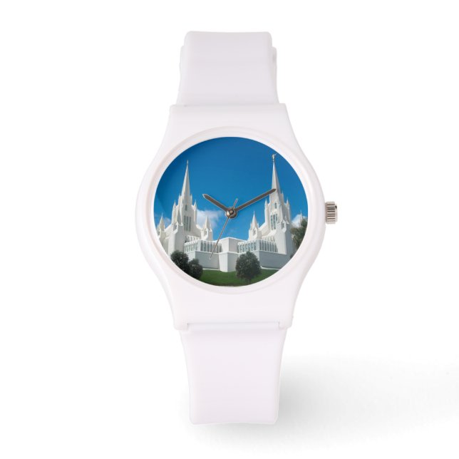 Montre San Diego California LDS Temple White Watch (Recto)