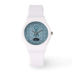 Montre Sandale Bejeweled du Prophète (Bleu/Vert)