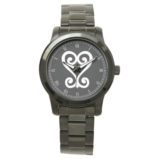 Montre Sankofa | Retour et l'obtenir - Symbole Adinkra (devant)