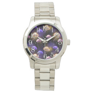 Montre Sans joint avec méduse éclatante