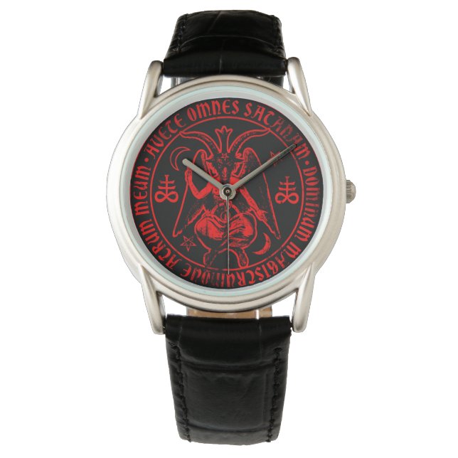 Montre Satanic Baphomet (devant)