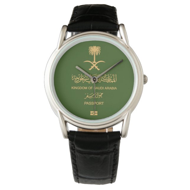 Montre Saudi Arabia passport wristwatch (devant)
