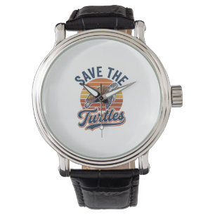 Montre Sauver les tortues Design de T-Shirt de Tortue de