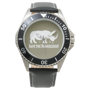 Montre Sauvez le rhinocéros