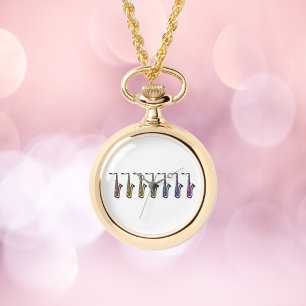 Montre Saxophones Arc-en-Ciel Musique Colorée pour les Mu