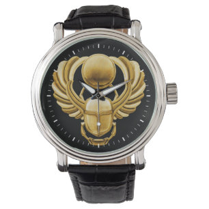 Montre Scarabée d'Egyptien d'or