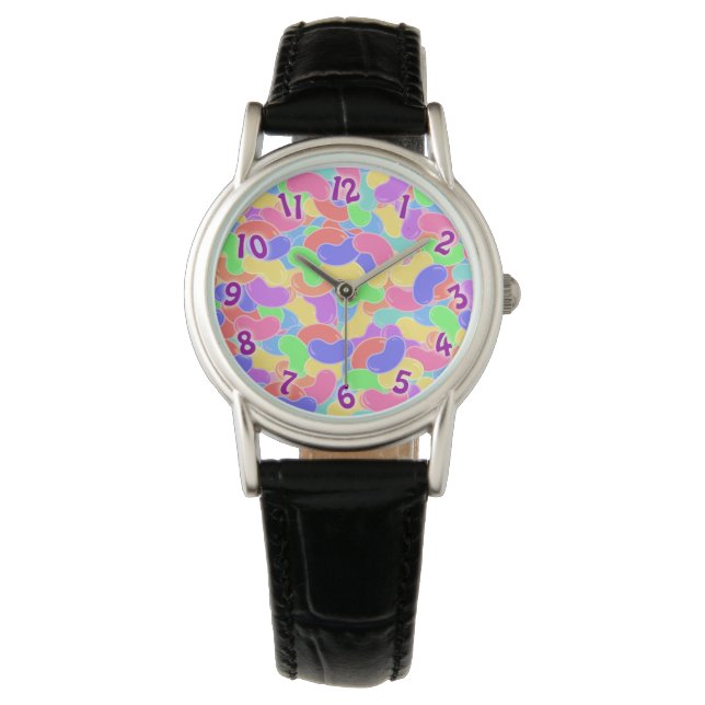 Montre Scène Jelly Bean Cute Candies colorées (devant)