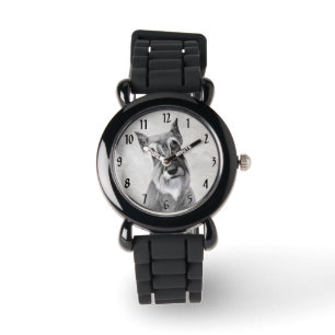 Montre Schnauzer (géant) - Joli art original pour chien