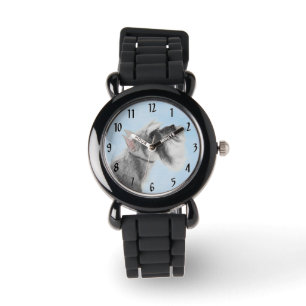 Montre Schnauzer (Géant, Standard) Peinture - Art Canin