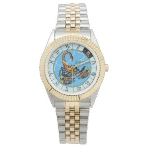 Montre scorpion signe astrologique du zodiaque