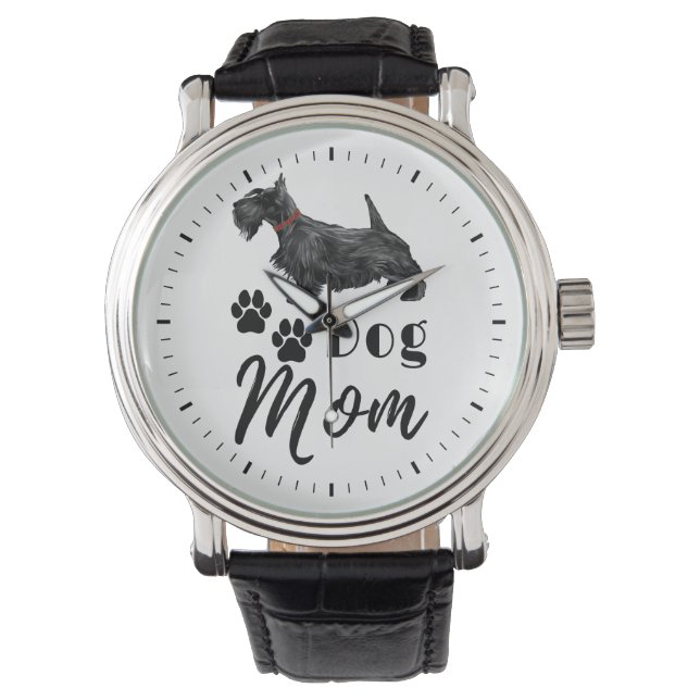 Montre Scottish Terrier Scottie Chien Maman (devant)