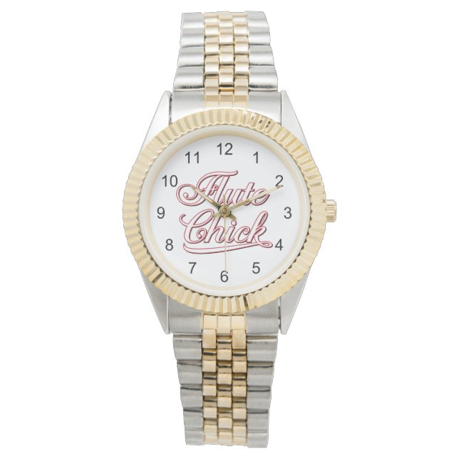 Montre Script blanc de poussette (devant)
