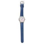Montre Script Gold Arrière - plan rose initial (Plat)