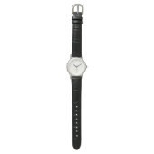 Montre Script Or Chic et couleur de lait de coco (Plat)