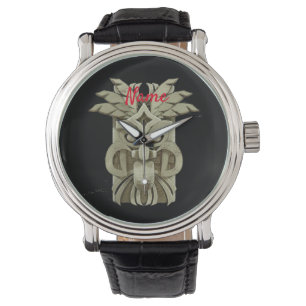 Montre Sculpture Tiki taillé Tonnerre
