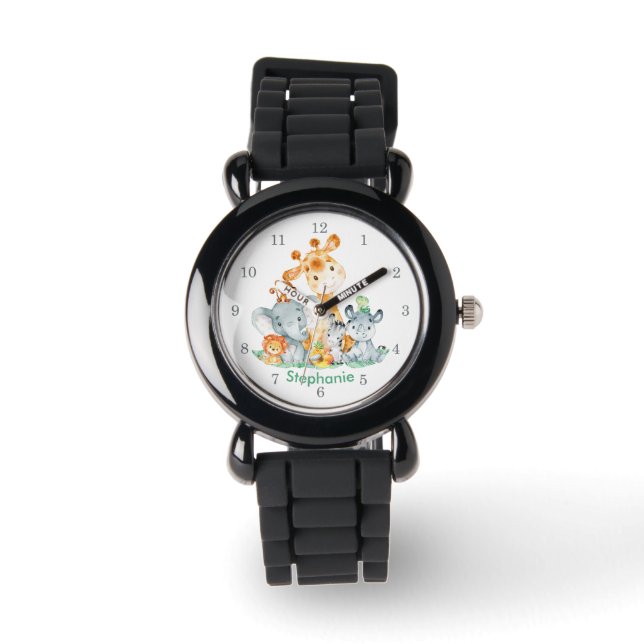 Montre Sea Green Watercolor Cute (Recto)