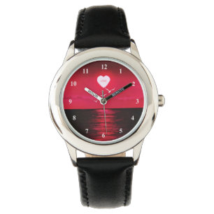 Montre Sea Sunset Black Red Watch