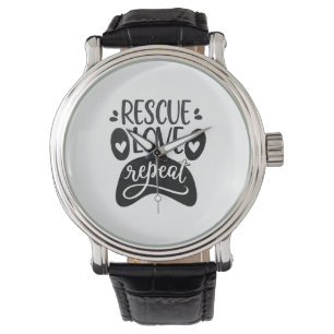 Montre Secourir l'amour Répéter le chien Paw Tee