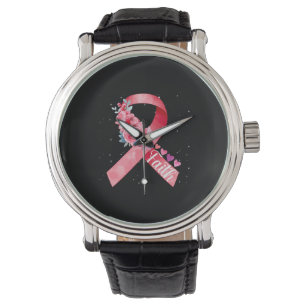 Montre Sensibilisation au cancer du sein Ruban rose