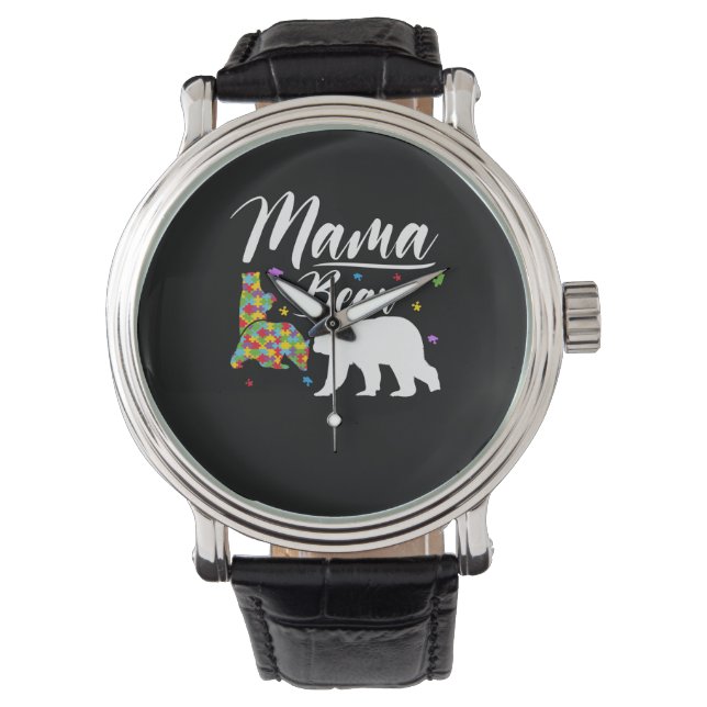 Montre Sensibilisation sur l'autisme Mama Bear (devant)