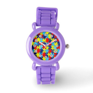 Montre Sensibilisation sur l'autisme-Puzzle par Shirley T