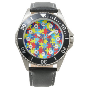 Montre Sensibilisation sur l'autisme-Puzzle par Shirley T