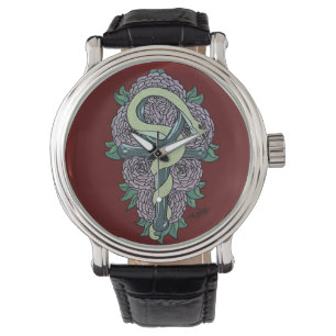 Montre Serpent enveloppé autour du tatouage de la chevil