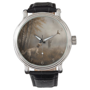 Montre Setter anglais , chasse à la bécasse