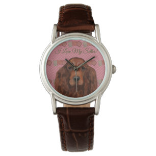Montre Setter Irlandais Rouge      