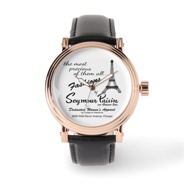 Montre Seymour Paisin sur Devon, Inc., Chicago, IL (Recto)