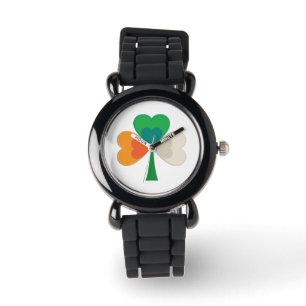 Montre Shamrock du drapeau irlandais