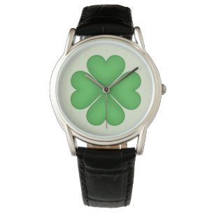 Montre Shamrock feuille Coeurs de trèfle motif