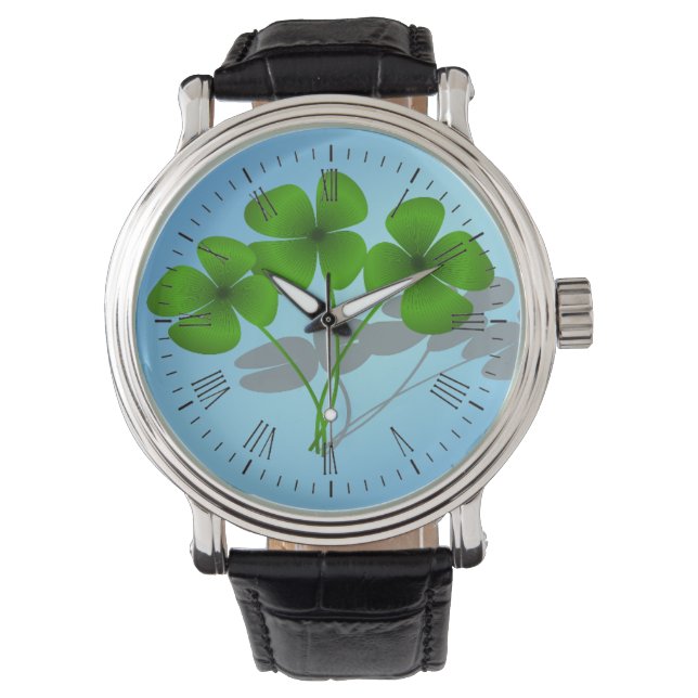 Montre Shamrock irlandais (devant)