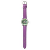 MONTRE SHAMROCK VERT EMERALD IMPRIMÉ JEWEL AVEC GEMS (Plat)
