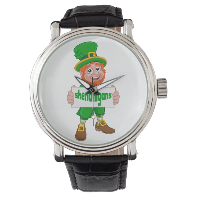 Montre Shenanigans St. Patrick's Day Leprechaun St Pattys (devant)