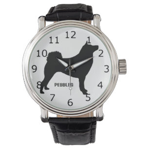 Montre Shiba Inu Chien Silhouette PERSONNALISÉE
