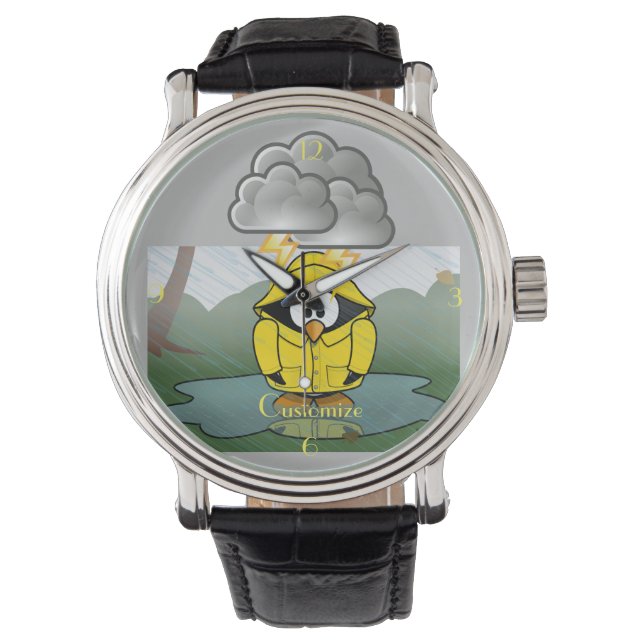 Montre Shivering Rainy Day Penguin Thunder_Cove (devant)