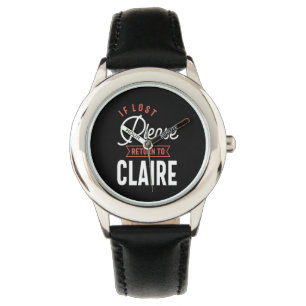 Montre Si perdu, s'il vous plaît retourner à Claire