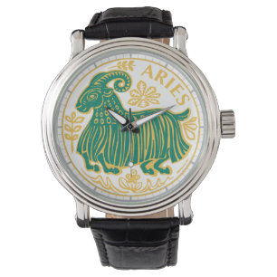 Montre Signe d'Aries du Zodiac